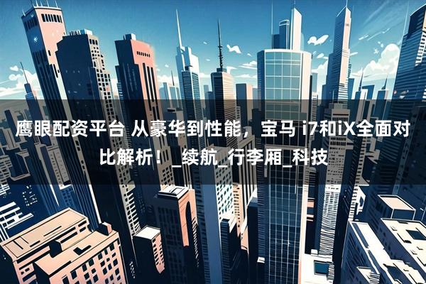 鹰眼配资平台 从豪华到性能，宝马 i7和iX全面对比解析！_续航_行李厢_科技